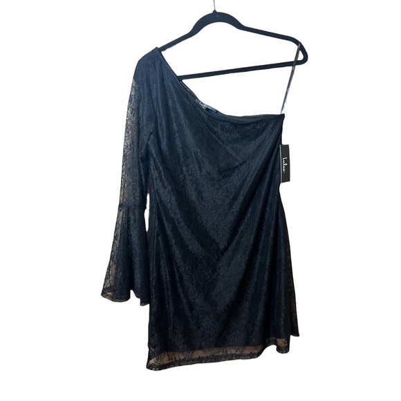 Lulus Come To Play Black One Shoulder Dress - Picture 4 of 7